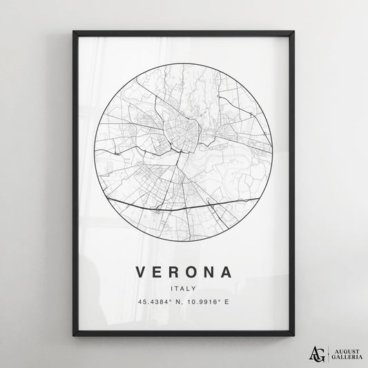 Verona Minimalist Map