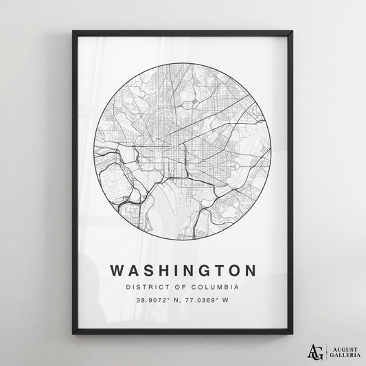 Washington Minimalist Map