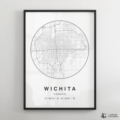 Wichita Minimalist Map