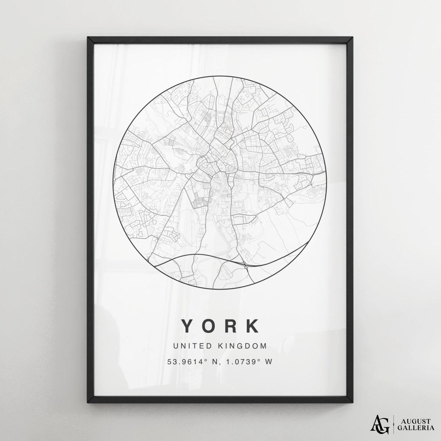 York Minimalist Map
