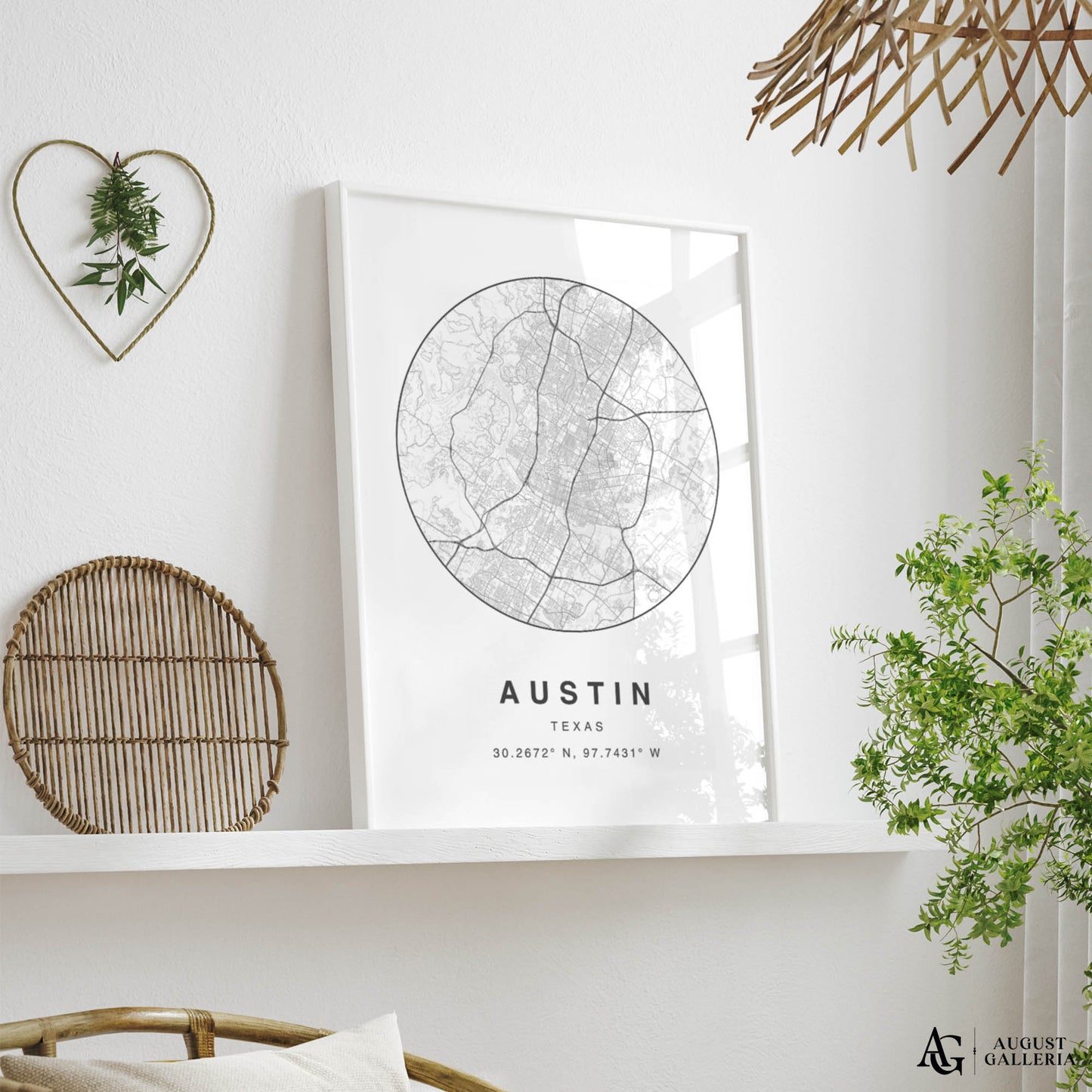 Austin Minimalist Map