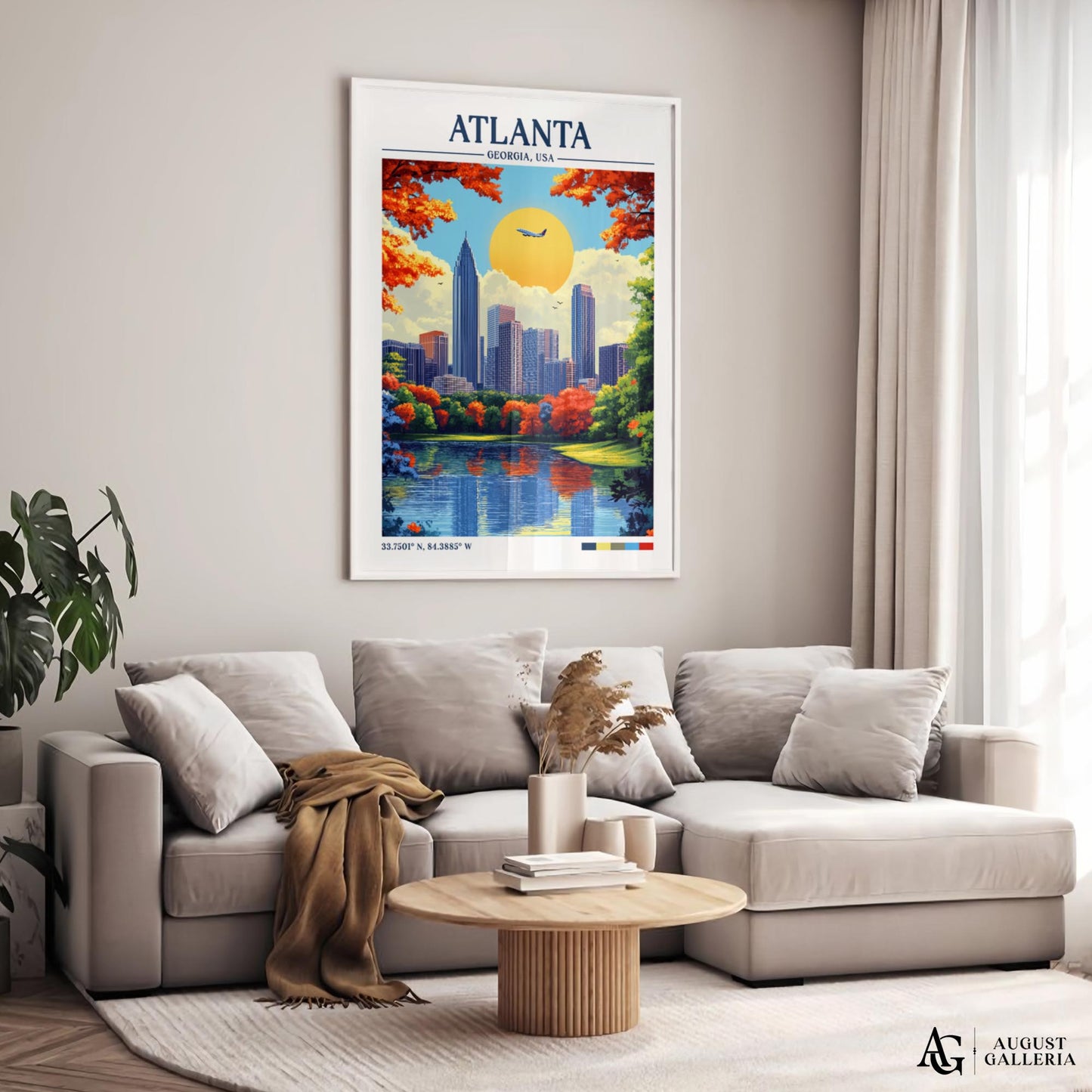 Atlanta Georgia Retro Travel Print
