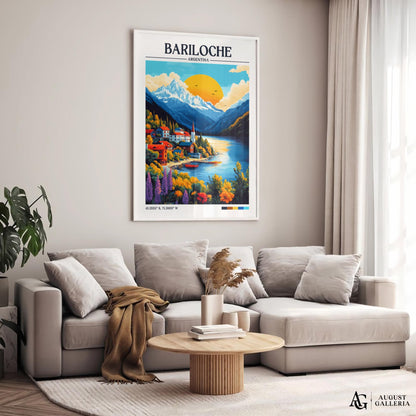 Bariloche Argentina Retro Travel Print