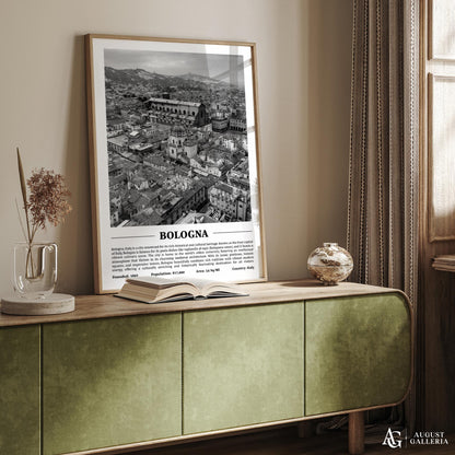 Bologna Black & White City Print