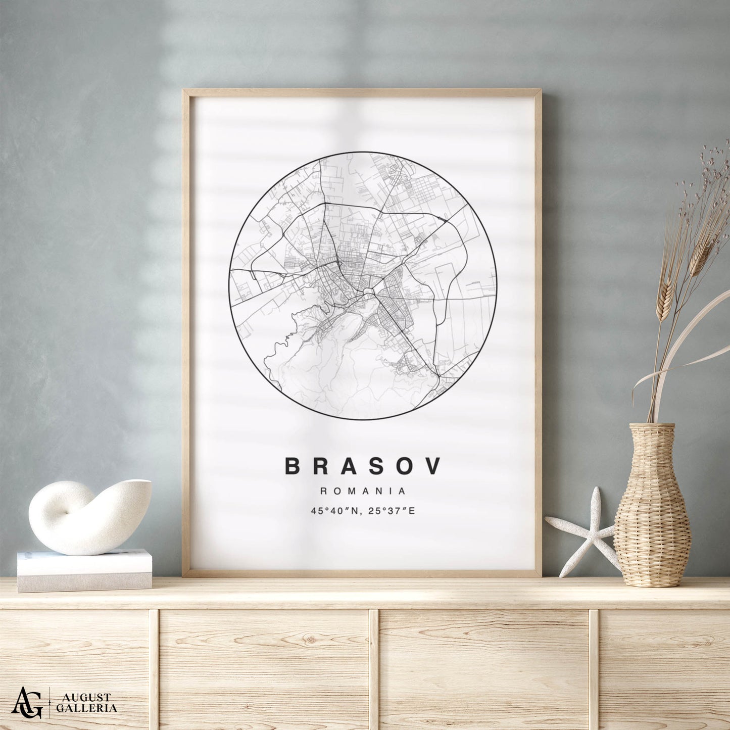 Brasov Minimalist Map