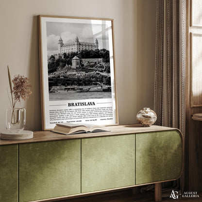 Bratislava Black & White City Print