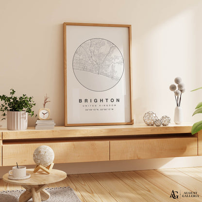 Brighton Minimalist Map