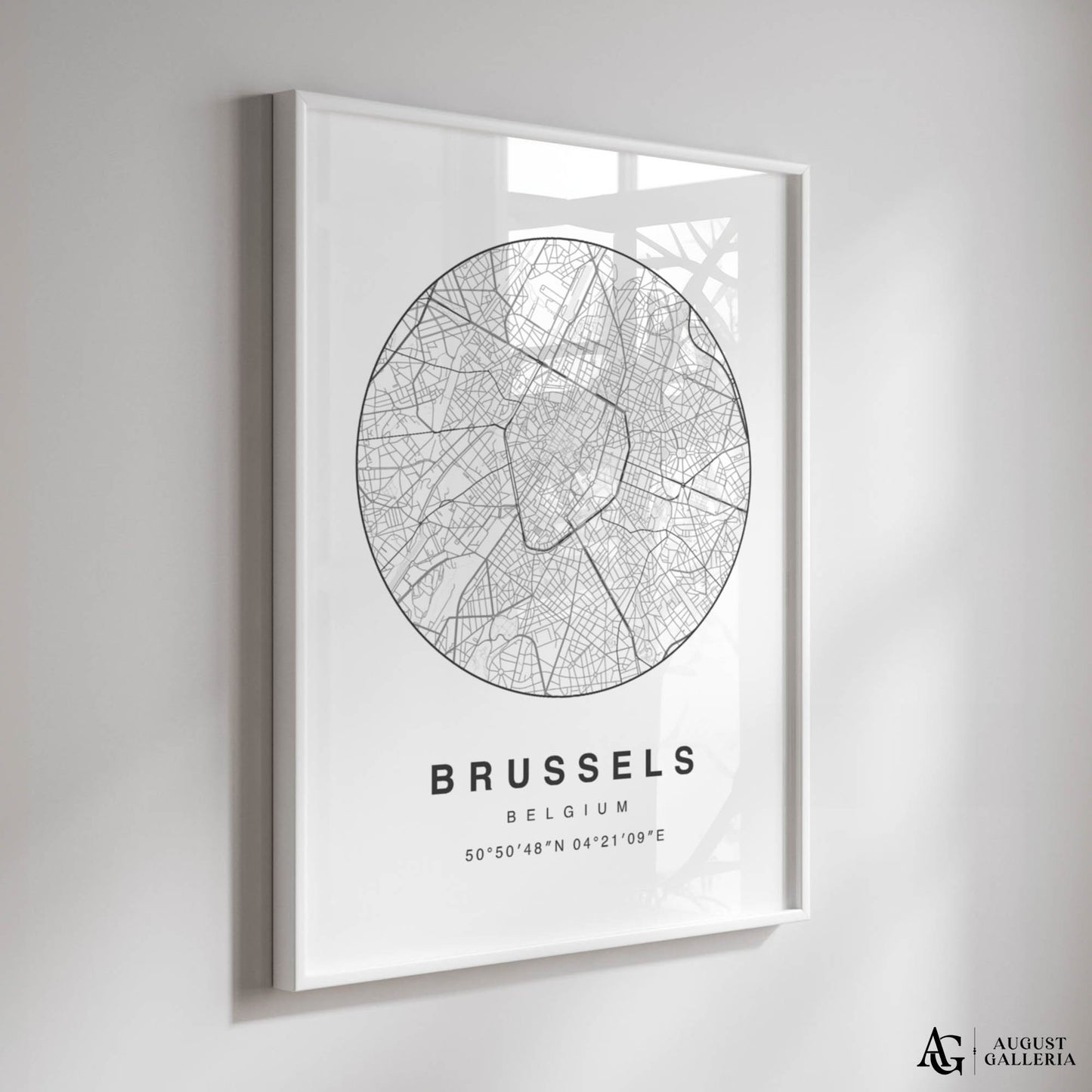 Brussels Minimalist Map