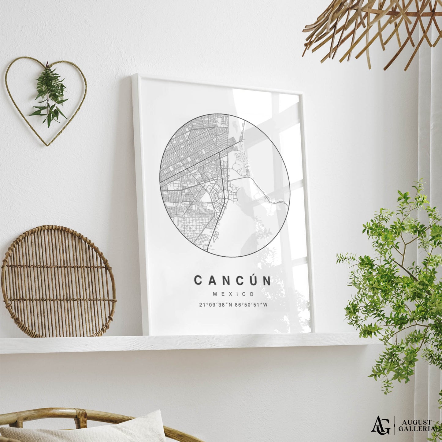 Cancun Minimalist Map