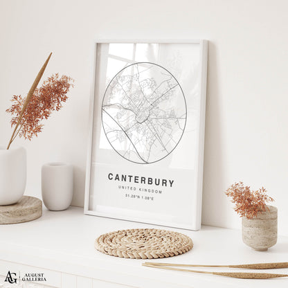 Canterbury Minimalist Map