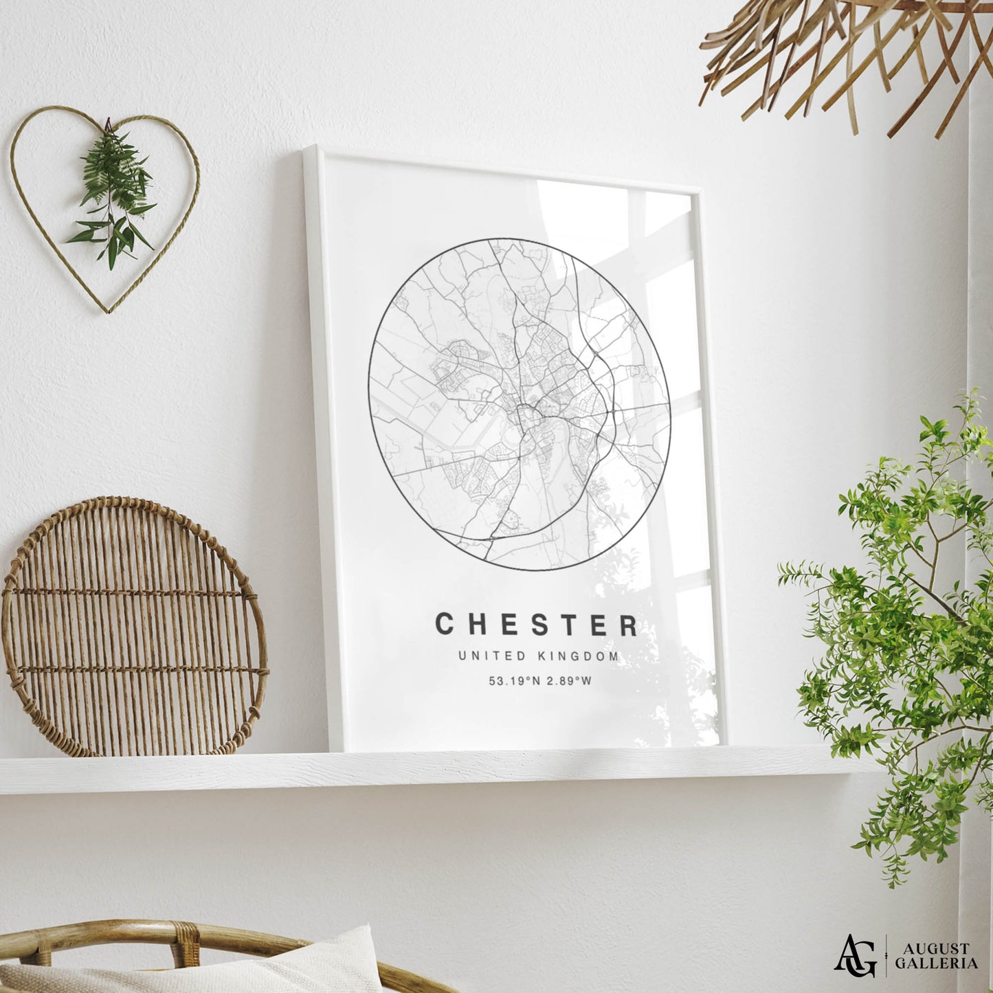 Chester Minimalist Map