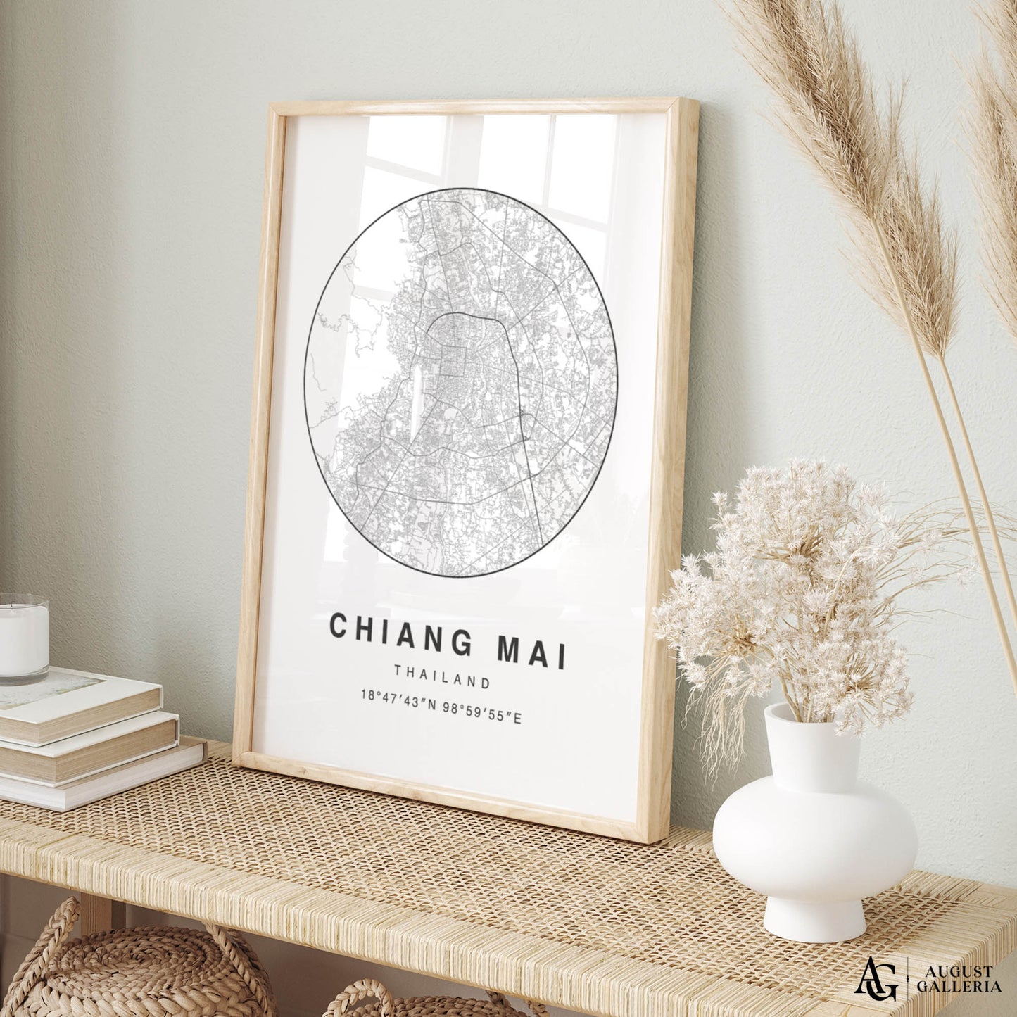 Chiang Mai Minimalist Map