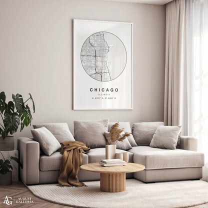 Chicago Minimalist Map