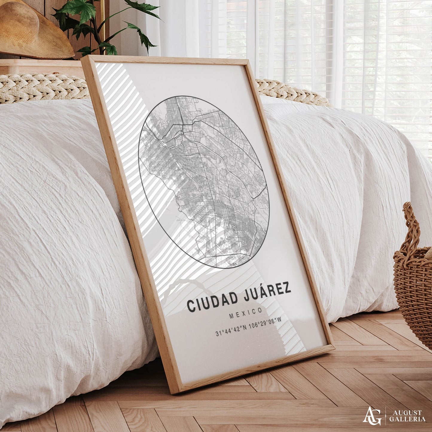 Ciudad Juarez Minimalist Map