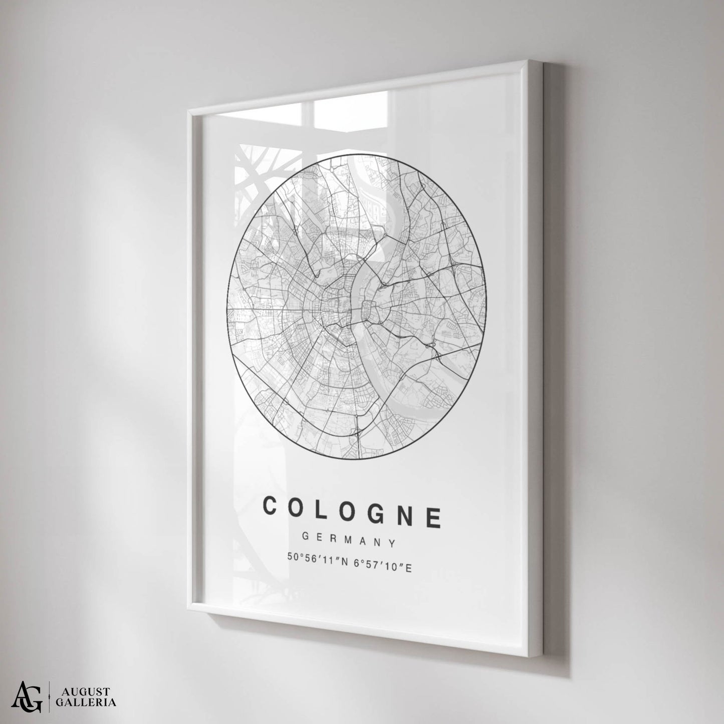 Cologne Minimalist Map