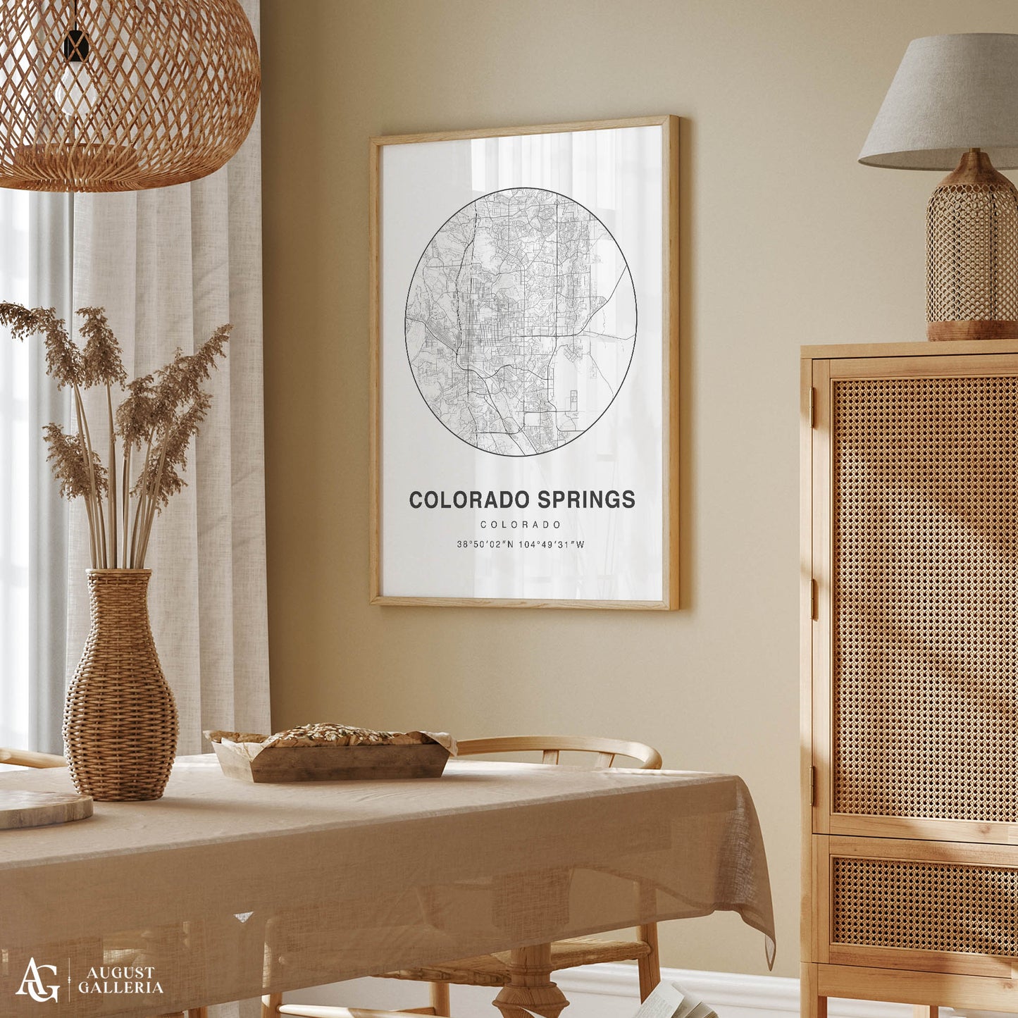 Colorado Springs Minimalist Map
