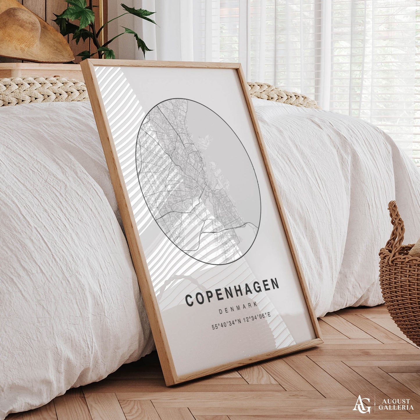 Copenhagen Minimalist Map