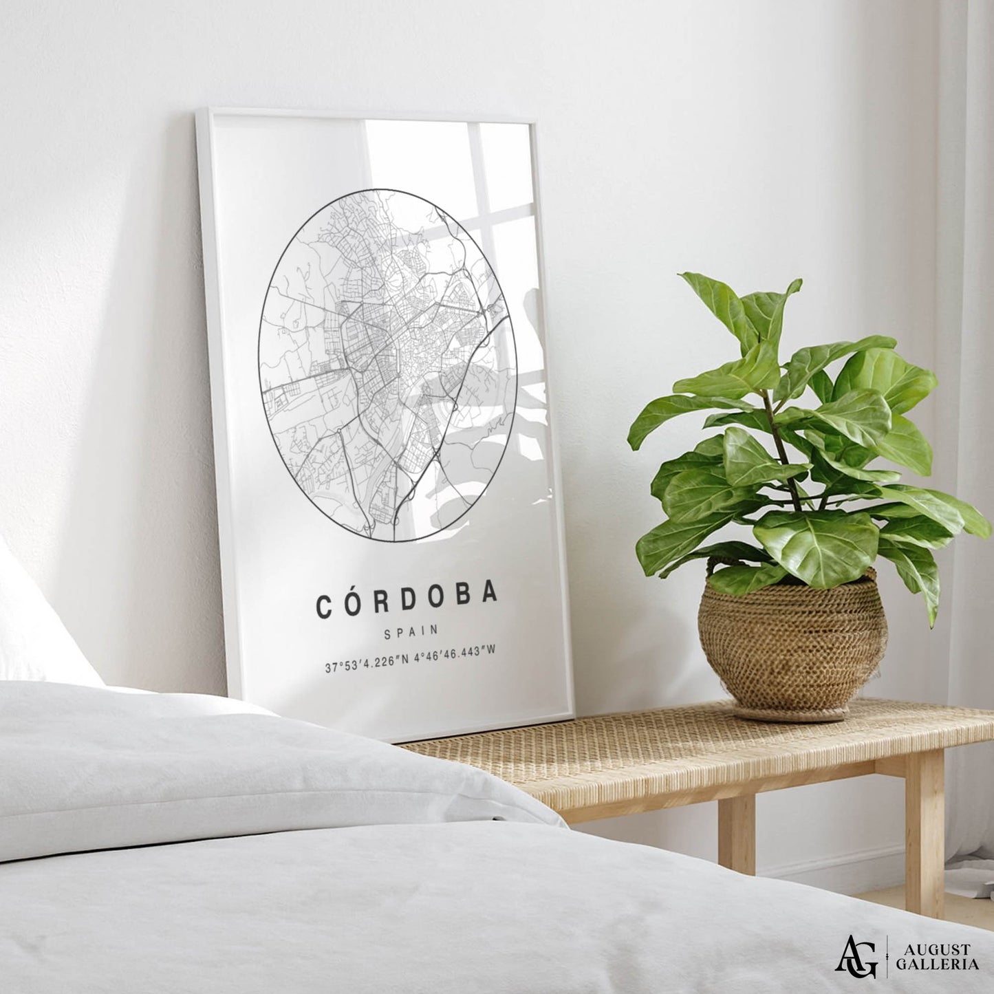 Córdoba Minimalist Map