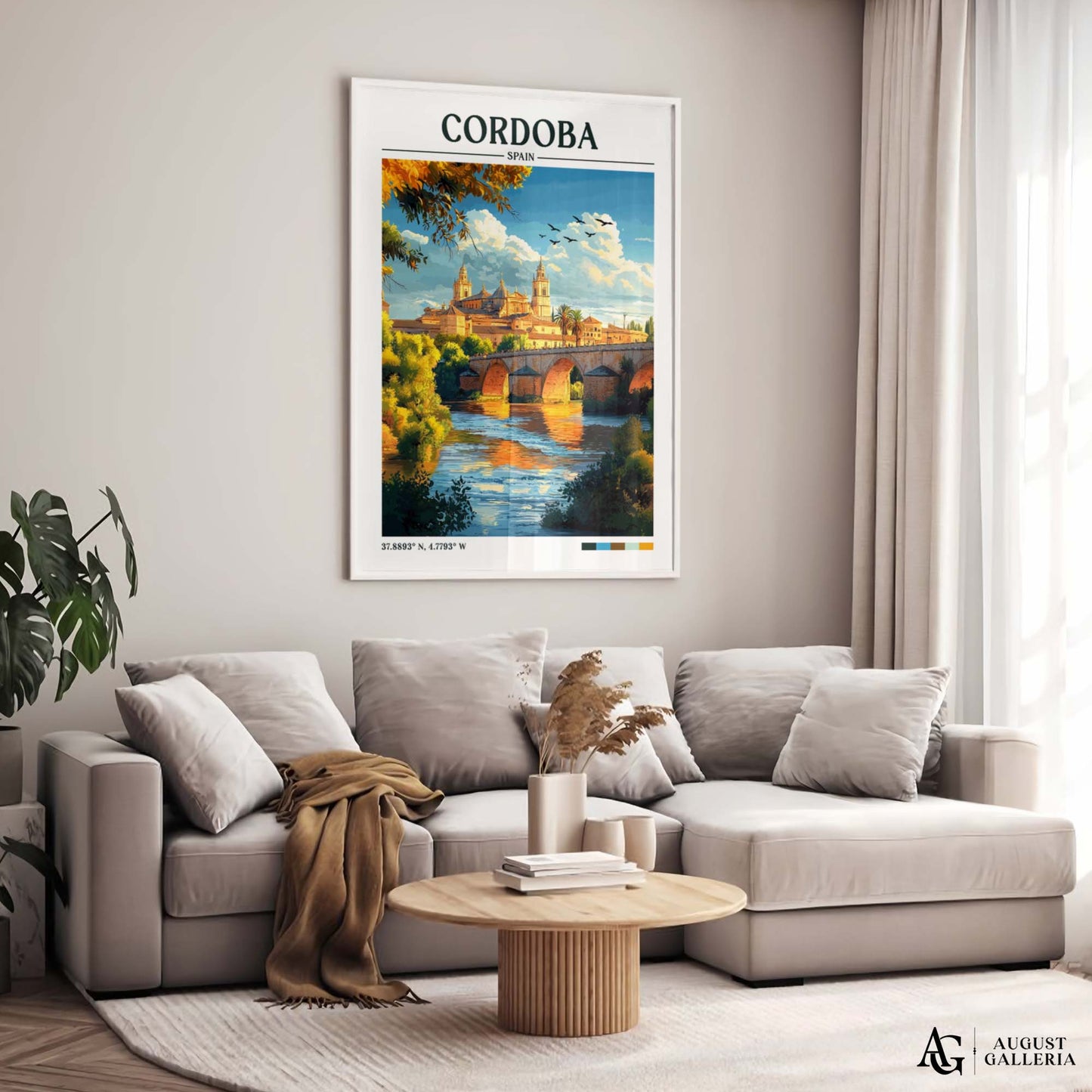 Córdoba Spain Retro Travel Print