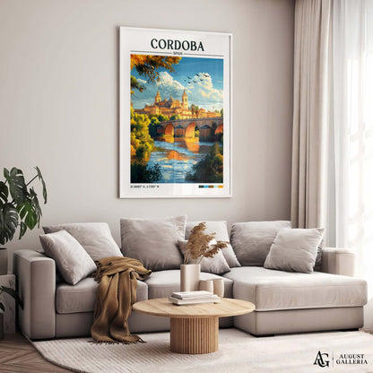 Córdoba Spain Retro Travel Print