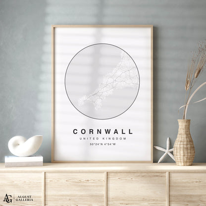 Cornwall Minimalist Map