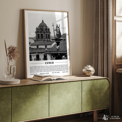 Cusco Black & White City Print