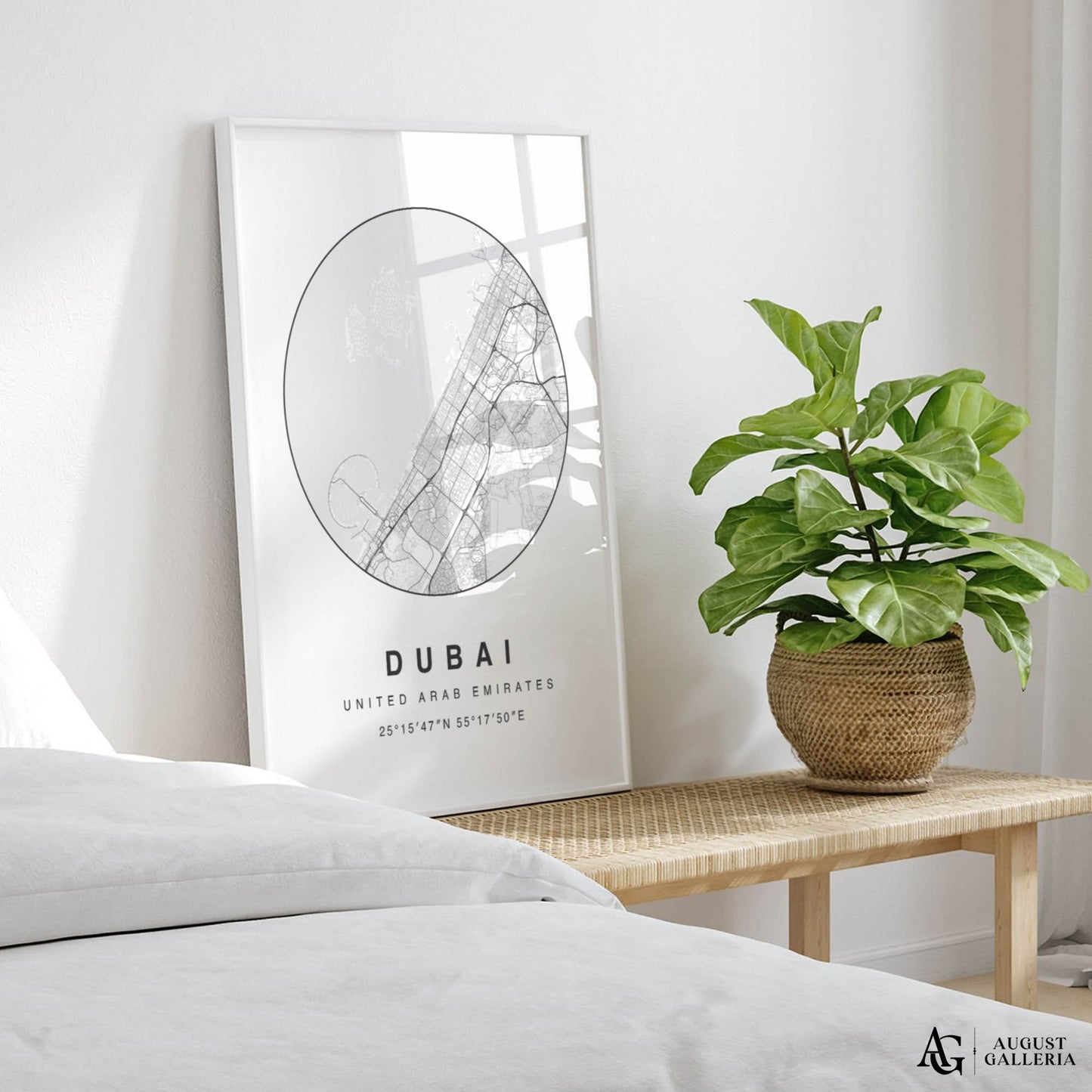 Dubai Minimalist Map