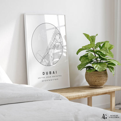 Dubai Minimalist Map