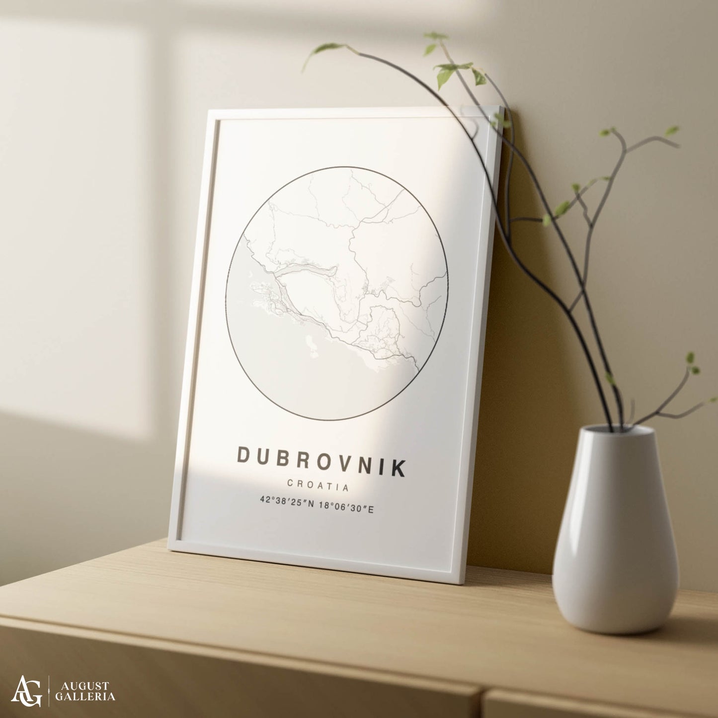 Dubrovnik Minimalist Map