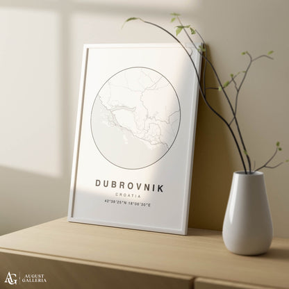 Dubrovnik Minimalist Map