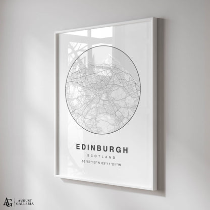 Edinburgh Minimalist Map