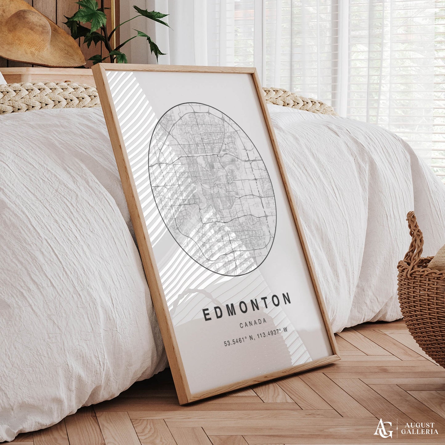 Edmonton Minimalist Map