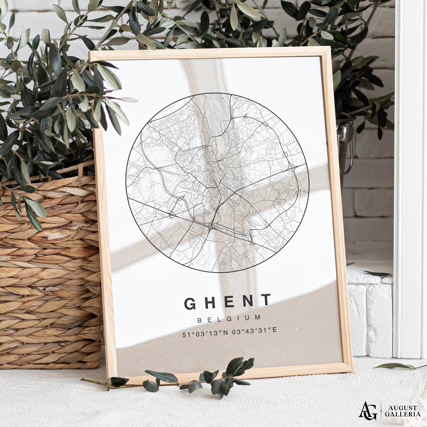 Ghent Minimalist Map