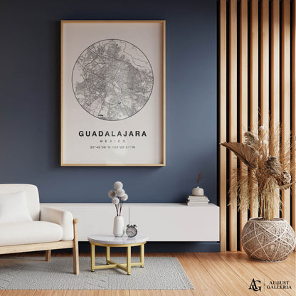 Guadalajara Minimalist Map