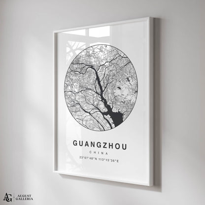 Guangzhou Minimalist Map