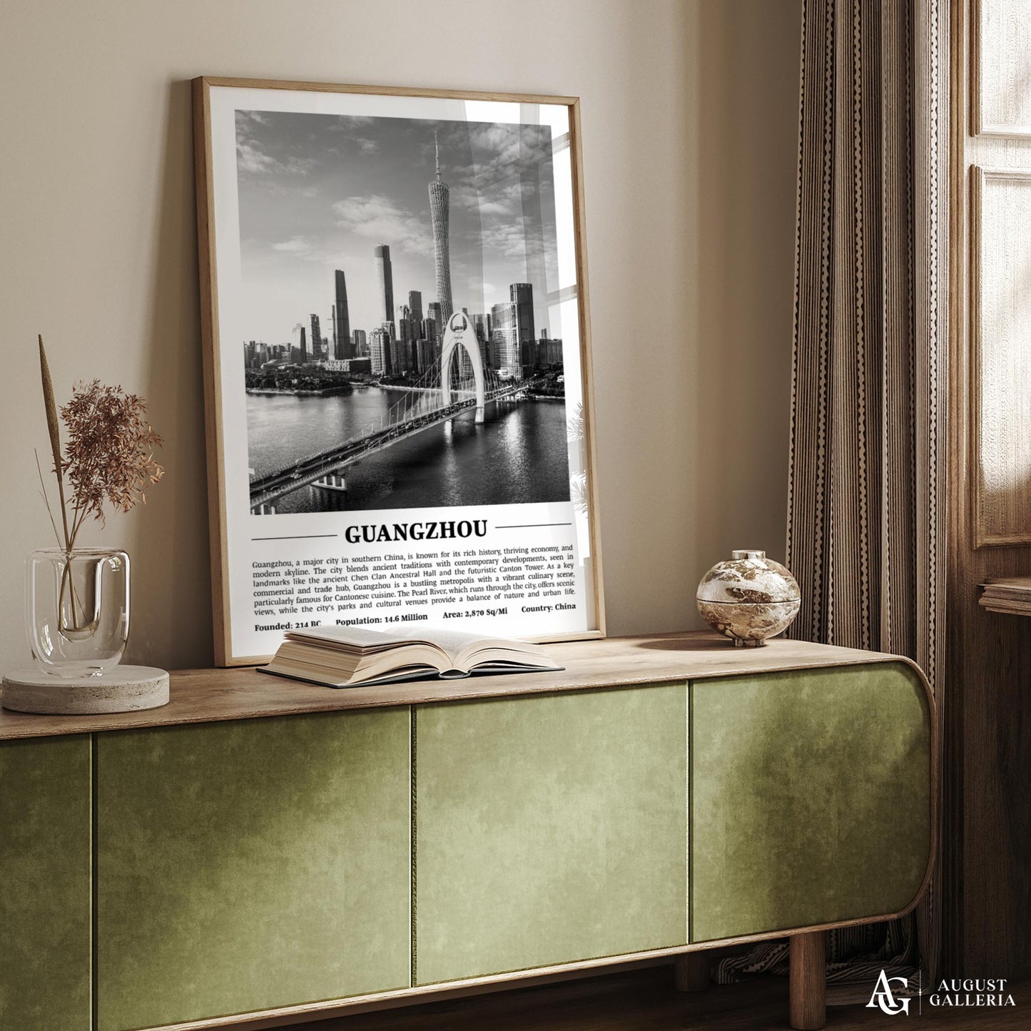 Guangzhou Black & White City Print