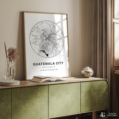 Guatemala City Minimalist Map