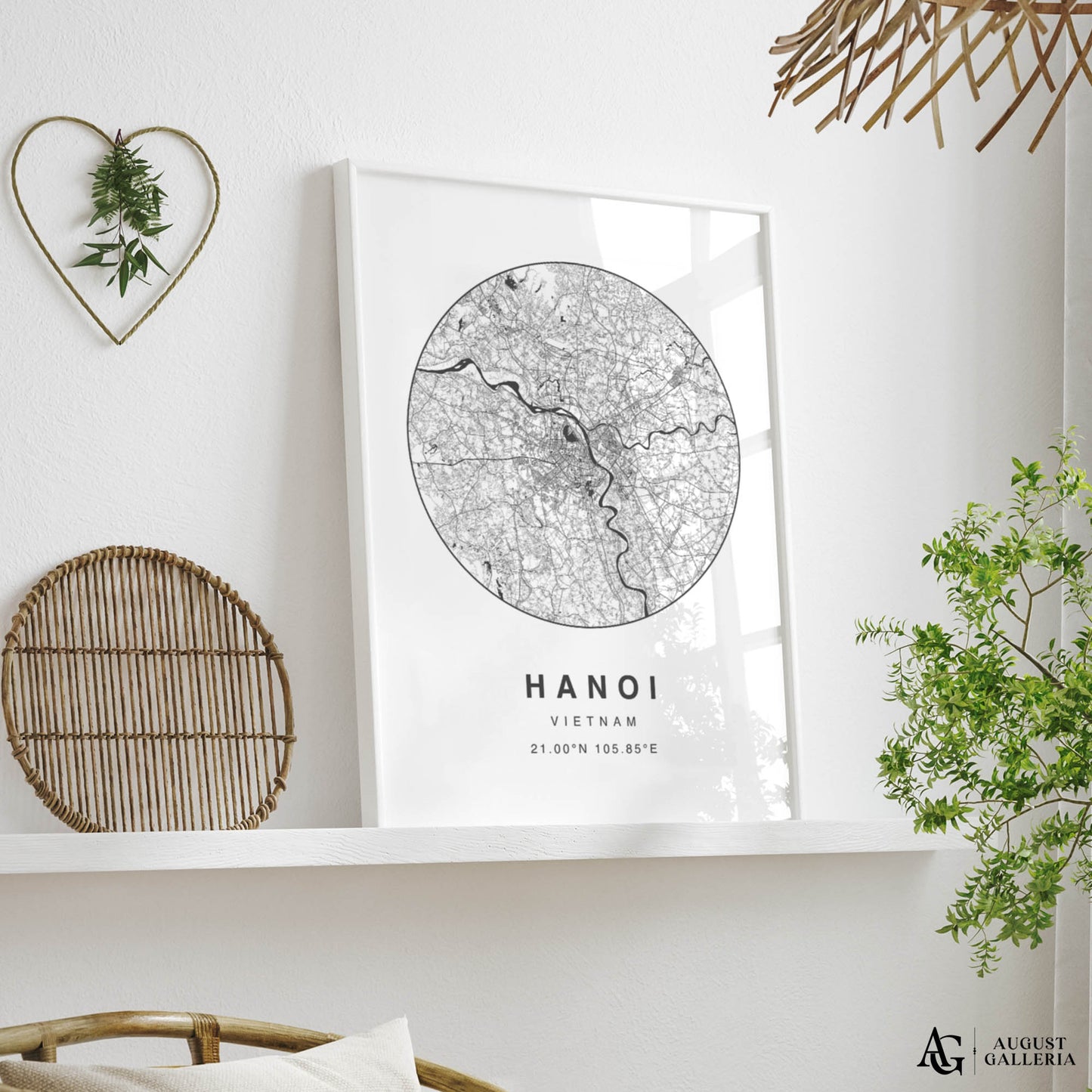 Hanoi Minimalist Map