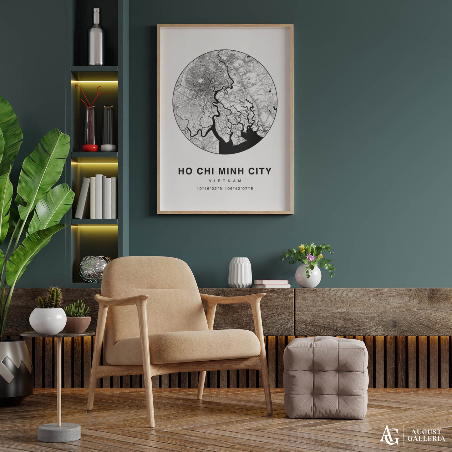 Ho Chi Minh City Minimalist Map