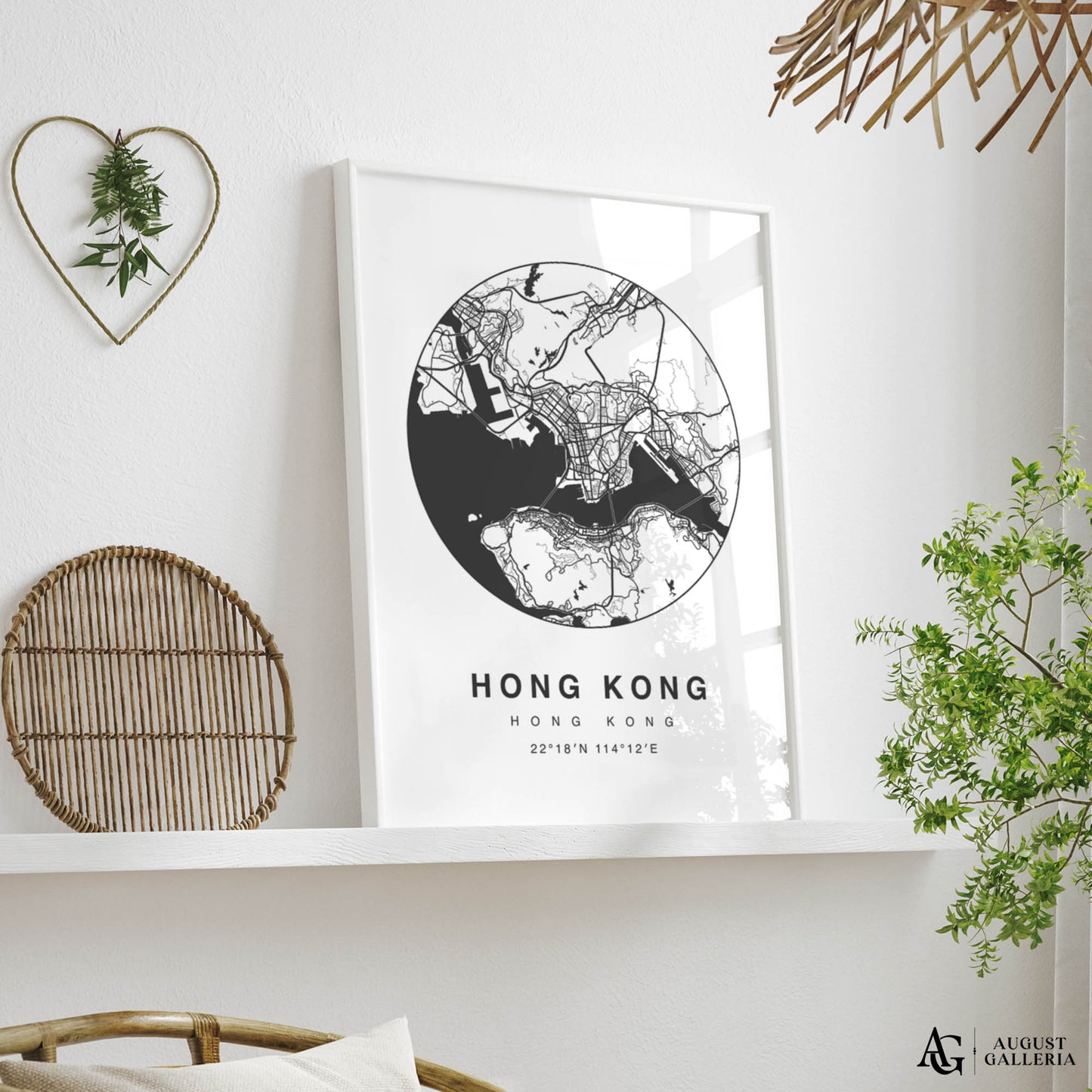 Hong Kong Minimalist Map