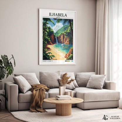 Ilhabela Brazil Retro Travel Print