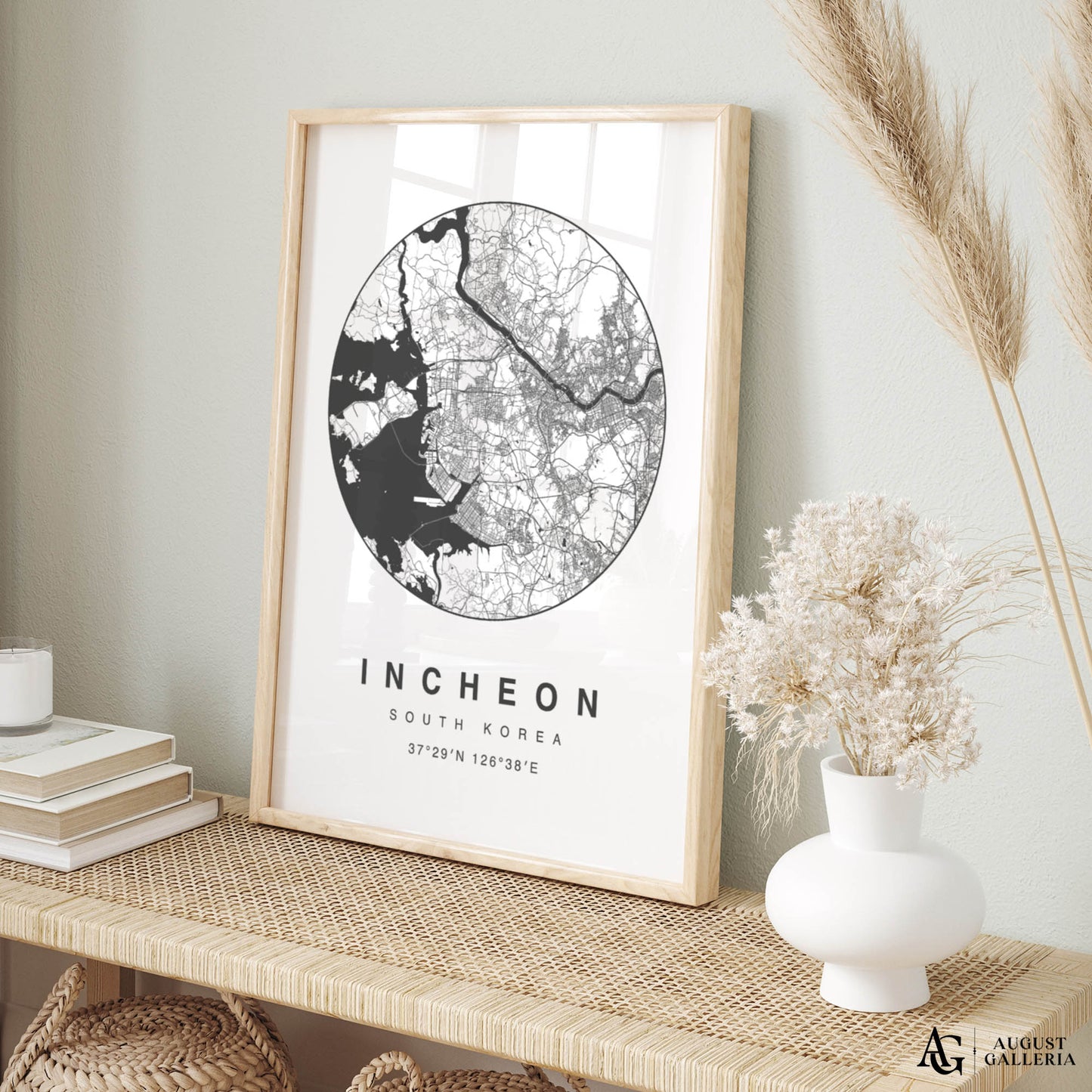 Incheon Minimalist Map