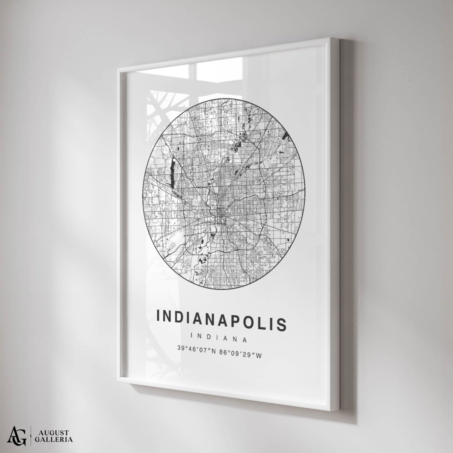 Indianapolis Minimalist Map
