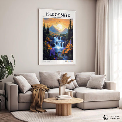 Isle of Skye Retro Travel Print