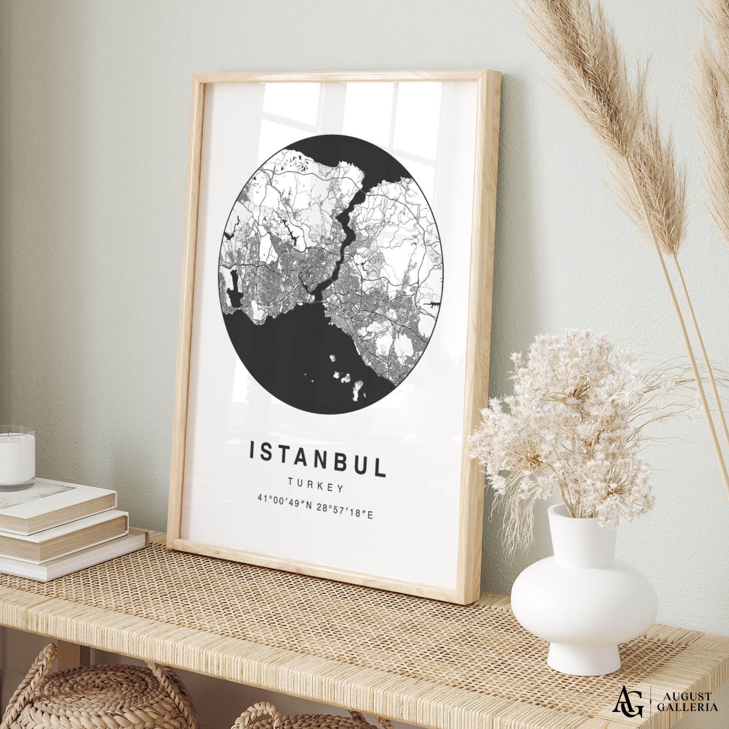 Istanbul Minimalist Map