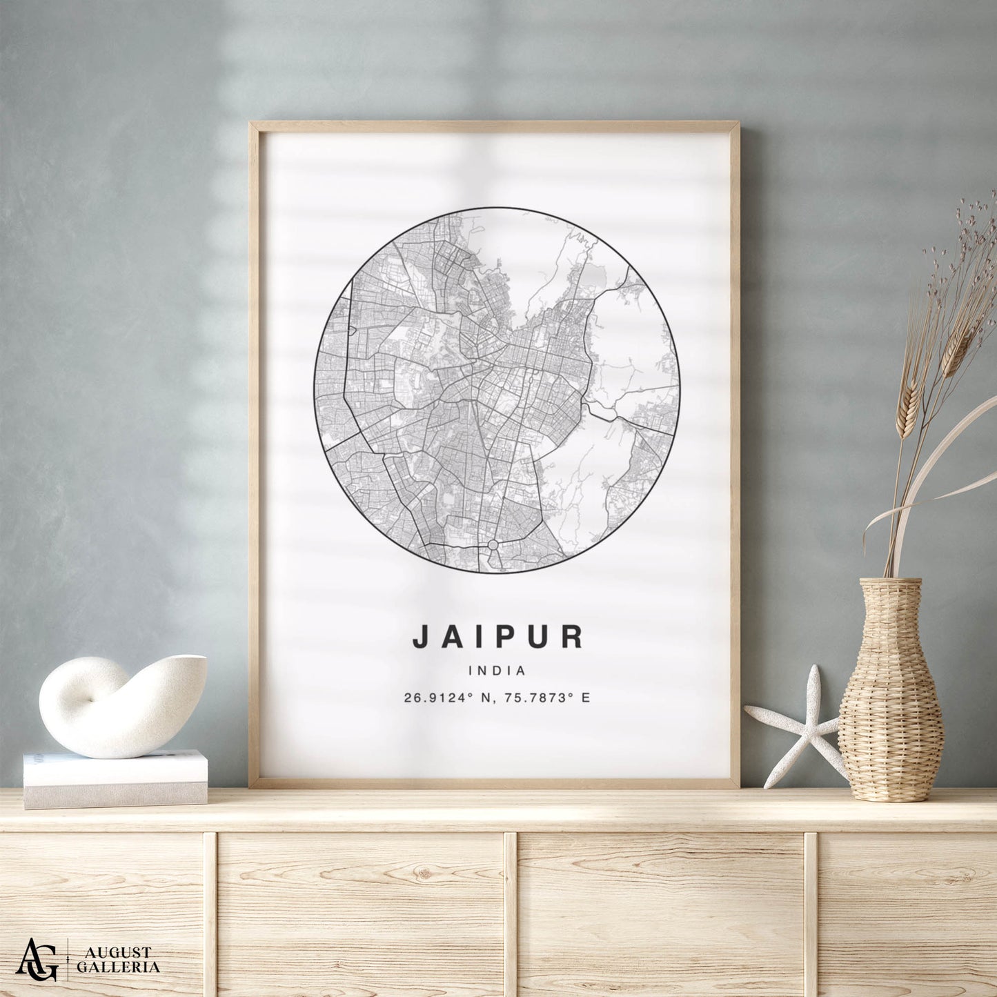 Jaipur Minimalist Map