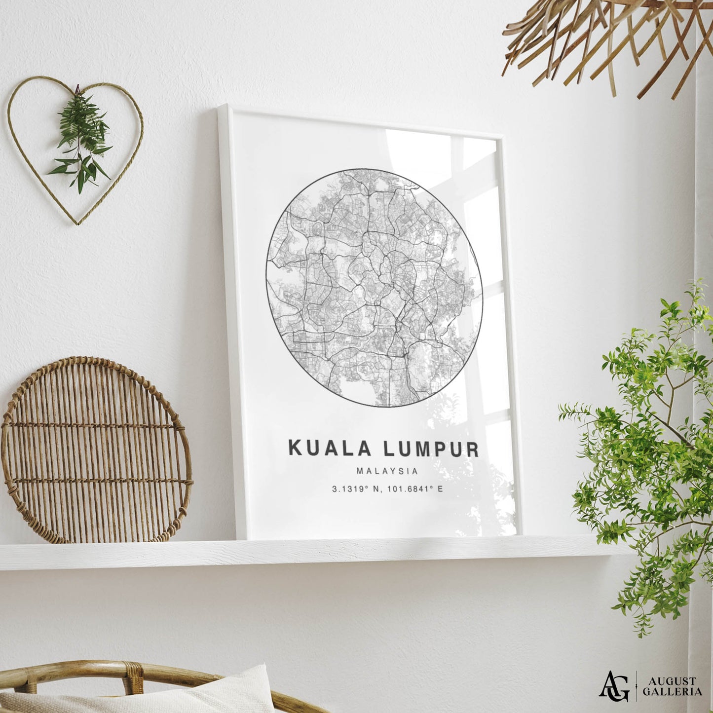 Kuala Lumpur Minimalist Map