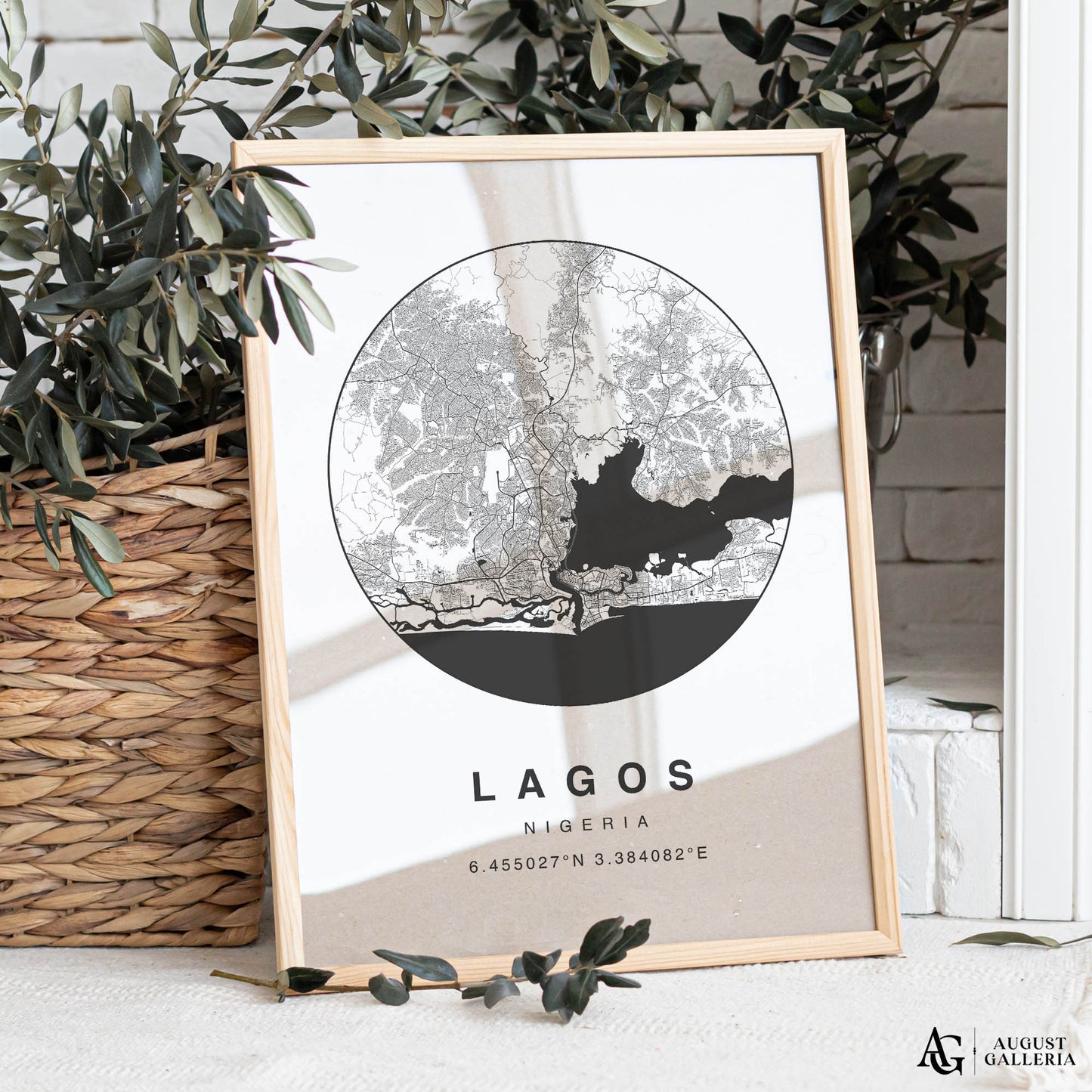 Lagos Minimalist Map