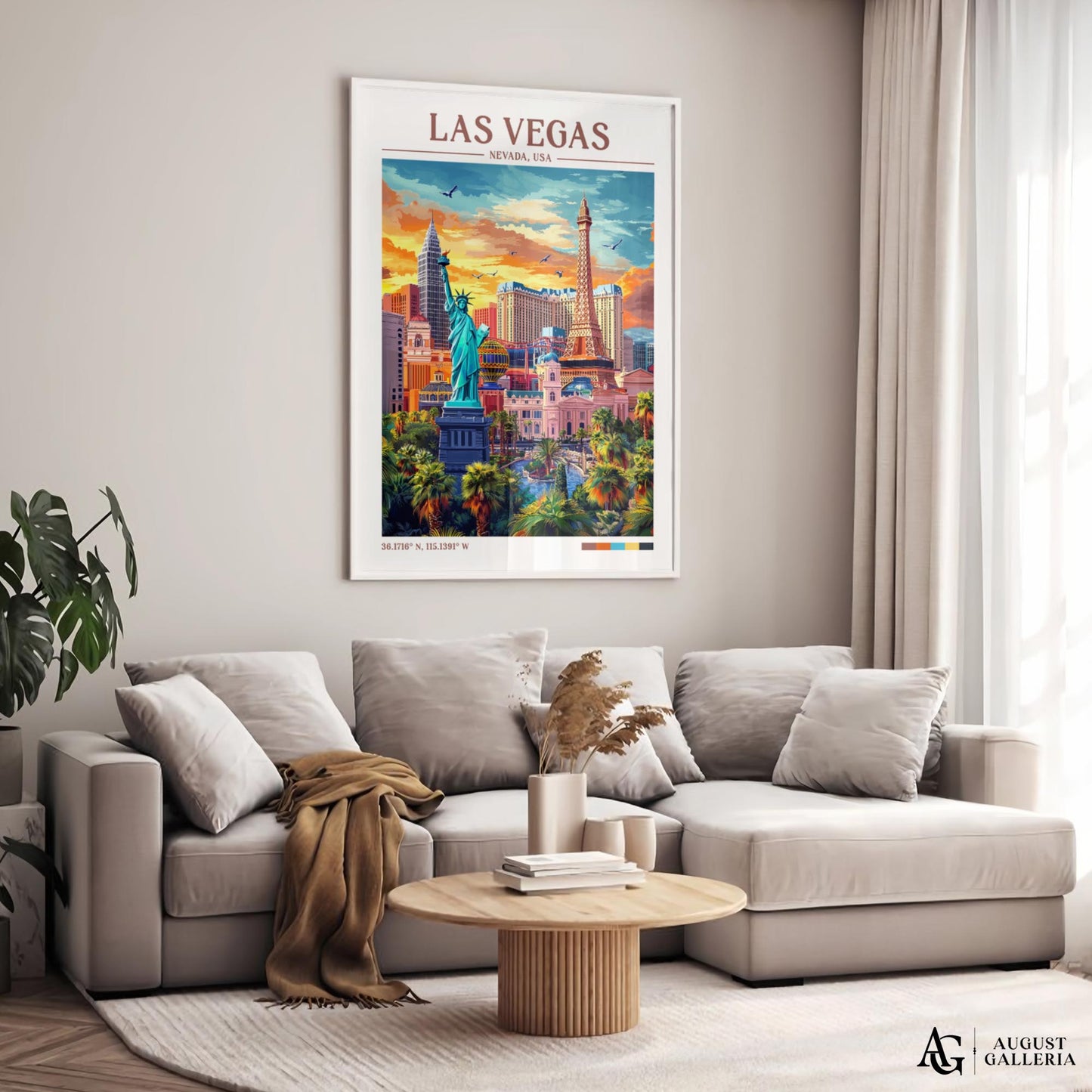 Las Vegas Nevada Retro Travel Print