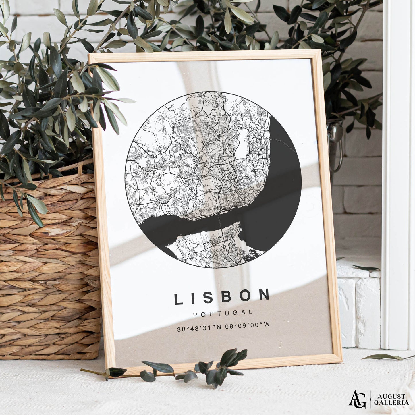 Lisbon Minimalist Map